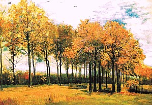 VAN GOGH paysage d'automne
